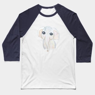 cute baby elephant watercolor Baseball T-Shirt